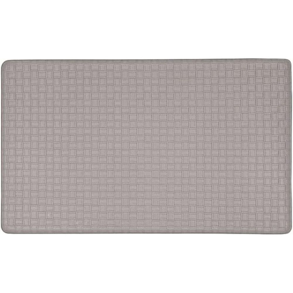 Embossed Leather Like Doormat/Bathroom Anti Fatigue Mat for Kitchen Floor 20" x